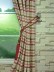 Extra Wide Hudson Middle Check Versatile Pleat Curtains 100 - 120 Inch Curtains Tassel Tieback
