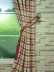 Hudson Cotton Blend Middle Check Versatile Pleat Curtain Tassel Tieback