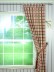 Hudson Cotton Blend Middle Check Tab Top Curtain