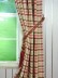 Extra Wide Hudson Middle Check Double Pinch Pleat Curtains 100 - 120 Inch Panels Tassel Tieback