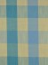 Hudson Cotton Blend Bold-scale Check Double Pinch Pleat Curtain (Color: Capri)