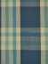 Hudson Cotton Blend Large Plaid Back Tab Curtain (Color: Bondi blue)