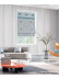 QYBHF739 High Quality Chenille Grey Custom Made Roman Blinds For Home Decoration(Color: F739a with flat bottom)