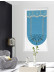 QYBHF742 High Quality Chenille Blue Custom Made Roman Blinds For Home Decoration