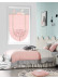 QYBHF743 High Quality Chenille Pink Custom Made Roman Blinds For Home Decoration(Color: F743a with fan shaped bottom)