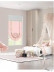 QYBHF743 High Quality Chenille Pink Custom Made Roman Blinds For Home Decoration(Color: F743b with fan shaped bottom)