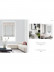 QYBHF745 High Quality Chenille Grey Custom Made Roman Blinds For Home Decoration