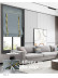  QYBHF748 High Quality Chenille Grey Custom Made Roman Blinds For Home Decoration(Color: F748b with flat bottom)