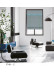 QYBHF748 High Quality Chenille Grey Custom Made Roman Blinds For Home Decoration(Color: F748c with flat bottom)