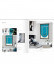 QYBHF749 High Quality Chenille Blue Custom Made Roman Blinds For Home Decoration