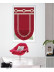 QYBHF750 High Quality Chenille Red Custom Made Roman Blinds For Home Decoration(Color: F750 with fan shaped bottom)