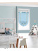 QYBHF752 High Quality Chenille Sky Blue Custom Made Roman Blinds For Home Decoration(Color: F752a with fan shaped bottom)