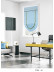 QYBHF752 High Quality Chenille Sky Blue Custom Made Roman Blinds For Home Decoration(Color: F752b with fan shaped bottom)