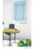 QYBHF752 High Quality Chenille Sky Blue Custom Made Roman Blinds For Home Decoration(Color: F752b with flat bottom)