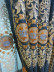  QYC125BA Hebe Floral Damask Embroidered Chenille Ready Made Grommet Curtains(Color: Blue)