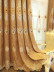  QYC125BA Hebe Floral Damask Embroidered Chenille Ready Made Grommet Curtains(Color: Brown)