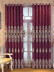  QYC125B Hebe Floral Damask Embroidered Chenille Custom Made Curtains