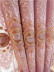  QYC125BA Hebe Floral Damask Embroidered Chenille Ready Made Grommet Curtains(Color: Pink)