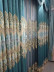 QYC125HA Hebe European Floral Luxury Damask New Chenille Embroidered Blue Ready Made Grommet Curtains(Color: Blue)