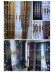  QYC125LA Hebe Small Shells Luxury Damask Chenille Embroidered Blue Purple Ready Made Grommet Curtains