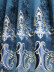 QY2168C Maia Embroidered Floral Thick Chenille Custom Made Curtains