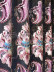 QY2168C Maia Embroidered Floral Thick Chenille Custom Made Curtains(Color: Purple)
