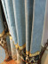QY2168D Maia Embroidered Floral Thick Chenille Custom Made Curtains