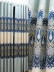 QY2168I Maia Embroidered Floral Thick Chenille Custom Made Curtains