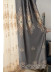 QYC225P Bimberi Flower Queen Luxury Damask Embroidered Blue Green Pink Grey Custom Made Curtains(Color: Grey)