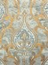 Maia Impressive Damask Velvet Fabric Sample (Color: Ash gray)