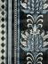 Maia Antique Damask Back Tab Velvet Curtains (Color: Black)