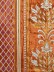 Maia Antique Damask Back Tab Velvet Curtains (Color: Orange)