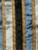Maia Luxurious Stripe Velvet Fabric Sample (Color: Black )
