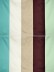 Silver Beach Bold Stripe Faux Silk Fabric Sample (Color: Ivory)