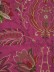 Silver Beach Embroidered All-over Flowers Back Tab Faux Silk Curtain (Color: Deep cerise)