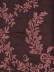 Silver Beach Embroidered Plush Vines Faux Silk Custom Made Curtains (Color: Maroon )
