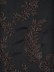 Silver Beach Embroidered Plush Vines Faux Silk Fabric Sample (Color: Dark brown)