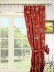 Silver Beach Embroidered Cheerful Goblet Faux Silk Curtains
