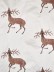 Silver Beach Embroidered Sika Deer Faux Silk Fabric Sample (Color: Ivory)