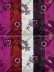 Silver Beach Embroidered Leaves Faux Silk Fabric Sample (Color: Carmine)