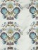 Silver Beach Embroidered Blossom Grommet Faux Silk Curtains (Color: Aqua)