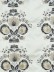 Silver Beach Embroidered Blossom Back Tab Faux Silk Curtains (Color: Black)