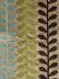 Silver Beach Embroidered Sprouts Faux Silk Fabric Sample (Color: Wheat)