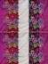 Silver Beach Embroidered Lively design Faux Silk Fabric Sample (Color: Eggshell)