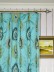 Silver Beach Embroidered Extravagant Faux Silk Custom Made Curtains (Heading: Double Pinch Pleat)