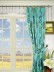 Silver Beach Embroidered Extravagant Double Pinch Pleat Faux Silk Curtains