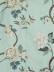 Halo Embroidered Peony Tab Top Dupioni Silk Curtains (Color: Magic mint)