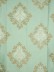 Halo Embroidered Medium-scale Damask Dupioni Silk Fabric Sample (Color: Magic mint)