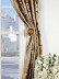 Halo Embroidered Vase Damask Back Tab Dupioni Curtains Holdbacks