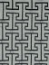 Halo Embroidered Maze-like Design Dupioni Silk Fabric Sample (Color: Ash grey)